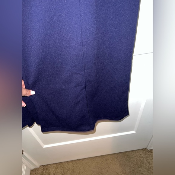 Wide Leg Pants Office Navy - Picture 4 of 6